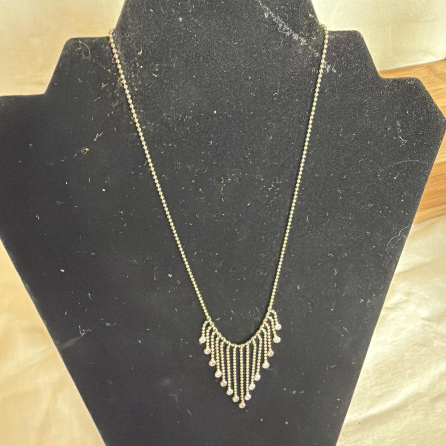 Vintage Costume Jewellery Necklace Metal Chain Design
