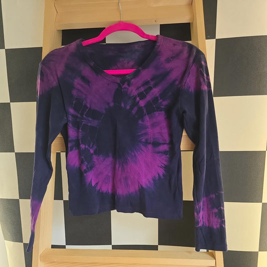 imperfect Brand New Deadstock  Longsleeve Tshirt Tie Dye COTTON AMERICAN SIZE M