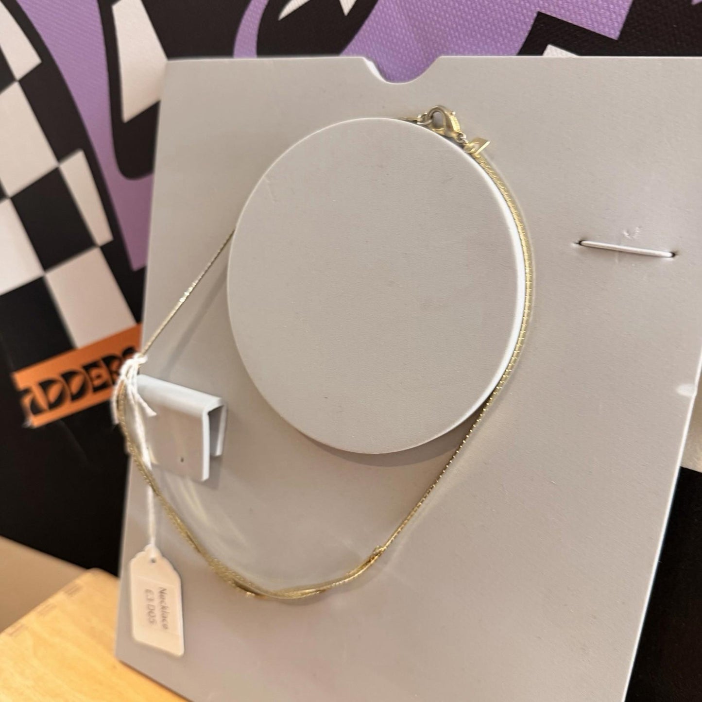 Vintage Costume Jewellery Gold Twist Chain Necklace