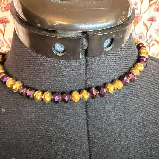 Vintage Costume Jewellery Necklace Unknown Beaded Design