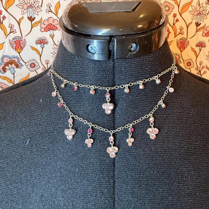 Vintage Costume Jewellery Necklace Metal Chain Design