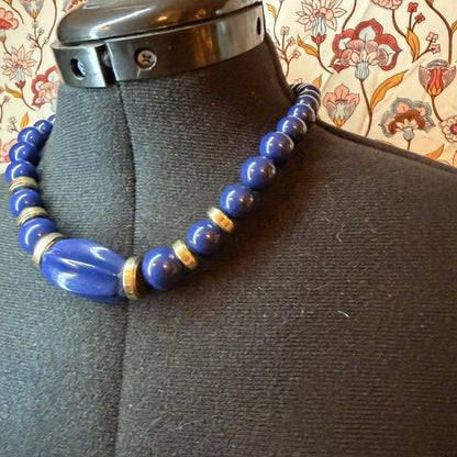 Vintage Costume Jewellery Necklace Unknown Beaded Design