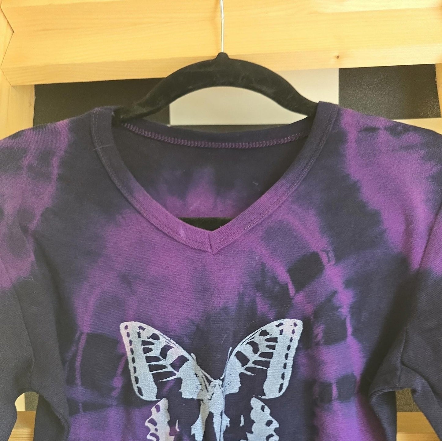 Brand New Deadstock Tie Dye T-Shirt Long Sleeve Size S AMERICAN 100% COTTON